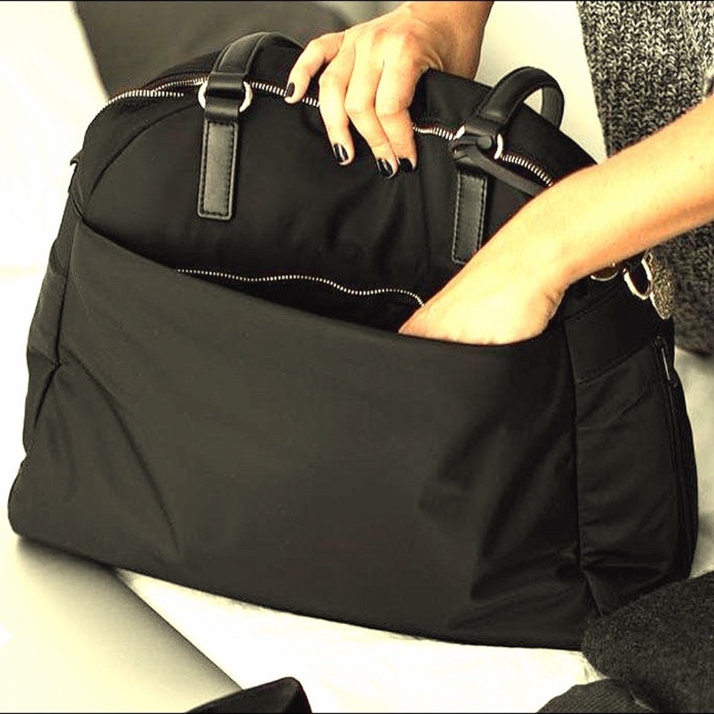 Lo & Sons O.G. Black Nylon Overnight Bag Fan Fave!